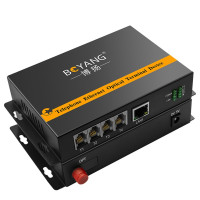 宝工电话光端机 (4路电话+1路百兆网络一对)