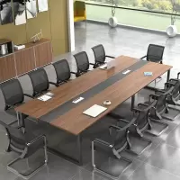 隆博盛景 板式长条桌会议室会议桌椅组合 办公家具简约现代 2.4米x1.2米
