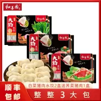 和善园480g水饺白菜猪肉水饺2盒送荠菜猪肉1盒