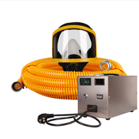 自吸式电动送风长管呼吸器过滤式防尘毒面具 送风式单人20米长管呼吸器