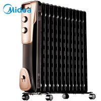 美的(Midea)取暖器/电暖器家用 节能省电 加湿烘衣 13片大面积劲暖电热油汀NY2513-16JW[企业专享]