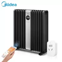 美的(Midea)油汀取暖器家用电暖气片油酊丁速热卧室大面积14片加湿防烫全屋升温 HYX22TR[智能WIFI油汀]