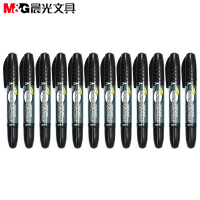晨光(M&G)黑色/蓝色/红色 大双头 1.5-6mm 12支/盒记号笔MG2110