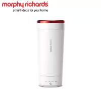 摩飞电器(Morphyrichards)便携式家用旅行电热水壶 随行冲奶泡茶办公室养生保温杯MR6060/白色