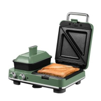 摩飞三明治轻食机土司早餐神器MR9086家用小型多功能一体华夫饼机