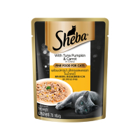 希宝成猫宠物零食吞拿鱼蔬菜口味浓汤软包罐头70g*6