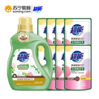 超能植沐悦色洗衣液2.38kg+柔顺舒适洗衣液(补充装)500g*8袋