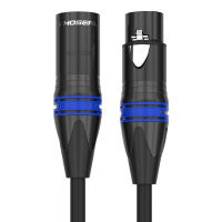 卓羽卡农线公对母双卡侬音频线调音台电容麦话筒连接线 黑色 5米