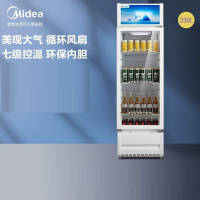 美的(Midea) 立式单门家用商用展示柜 玻璃门冰柜 SC-230GM(Q)(白色)(单位:台)
