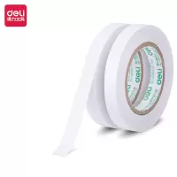 得力双面胶高粘性棉纸双面胶带 9mm*10y(9.1m)