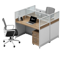 职员办公桌组合现代简约屏风卡座员工位电脑桌工字型两人位