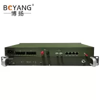 博扬 以太网被复线远传设备EDSL 电话线网桥被复线远传 1路E1+4网 机架式一台 BY-EDSL-1E1-4FE