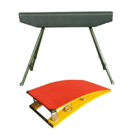 REELIFE FITNESS 体操田径训练用木马跳箱学校训练跳马山羊助跳板田径训练器材 鞍马+弹簧跳板