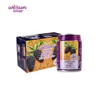 阳光味道 桑葚汁 100%桑葚汁 245ml 铁罐装 6罐/件 单位:件