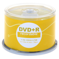 沃品 e时代系列DVD-R 16速4.7G空白光盘桶装50片