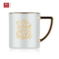 特美刻(TOMIC)描金陶瓷杯TC85001 300ml