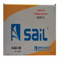风帆(sail) 6-QA-120蓄电池 汽车少维护电瓶 不含电解液 12V轻卡大巴叉车工程发电机组