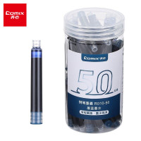 齐心(COMIX) R010-50 钢笔墨囊 晶蓝 50支/桶 (计价单位:桶)R010-50晶蓝