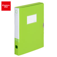 齐心(COMIX) A1457 防倒伏档案盒 A4 35mm 嫩绿 (计价单位:个)A1457嫩绿
