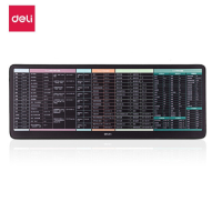 得力(deli)83004 鼠标垫 超大加厚鼠标垫精密锁边可水洗黑色 单位:个