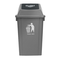 DAYUNHE 55L长方形垃圾桶 户外家用商用餐饮办公室翻盖垃圾箱(颜色随机)