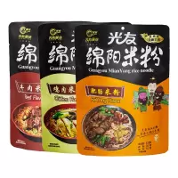 光友 绵阳米粉 395克/3包 (鸡肉味、牛肉味、肥肠味) 3口味3包体验组合装 四川特色早餐冲泡可食牛肉肥肠米粉粉丝