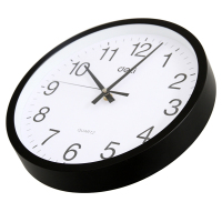 得力9005挂钟(黑)(只)30cm (12寸)