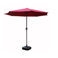 遮阳伞 2.7米中柱伞+水箱底座+广告印刷 RIGI