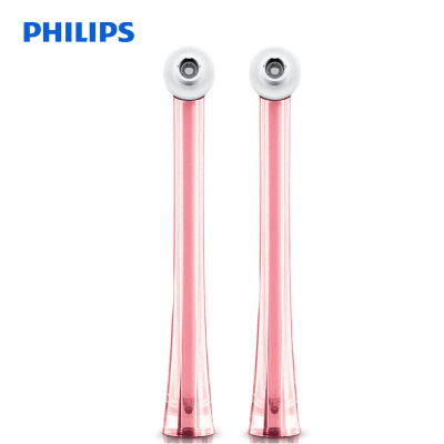 飞利浦(Philips)冲牙器通用清洁喷嘴HX8032粉色 两支装 适用于HX8331/HX8401/HX8431洁牙器