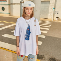 Pepsi/百事 男女同款休闲时尚潮流宽松短款T恤 BST-2132