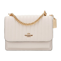 蔻驰 COACH 奢侈品 女士白色皮质单肩斜挎链条包2561 IMCHK