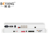 博扬 BY-4E1-4E-60KM 多业务PDH光端机4E1 4路2M+4路以太网 FC单纤60公里 机架式 双电源