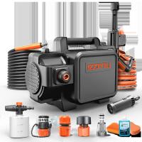 亿力YILI 220V高压洗车机家用 高压水枪 洗车水枪 洗车神器 洗车泵YLQ4350C-B 黑骑士 一机多用