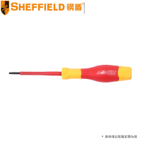 钢盾(SHEFFIELD) 双色柄绝缘花型螺丝刀 S151002 T15*80mm