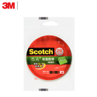 3M 思高双面棉纸胶带 200C-6 6mm*10y 白色 单卷装