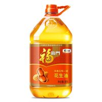 福临门浓香压榨一级花生油5L瓶山东当季大花生 浓香压榨花生油5L