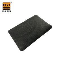 爱柯部落 双层耐磨型抗疲劳地垫 PVC防滑垫 抗疲劳脚垫 黑色 13.5mm*90cm*60cm 可定制