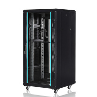 博扬 1.2米网络服务器机柜高1.2米60*80cm玻璃前门标准款
