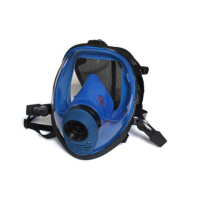 羿科 60414102 蓝色硅胶球状全景速戴型全面罩(接滤罐) EW8200