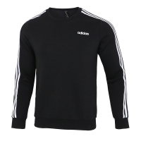 Adidas阿迪达斯男2021冬季新款休闲上衣加绒卫衣运动套头衫H14208