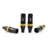 秋叶原 QD2003B 三芯卡农焊接头公头四只装