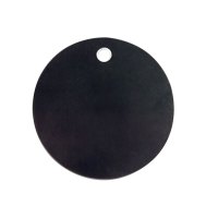 安赛瑞(SAFEWARE)圆形空白塑料吊牌(100个装)Φ25.4mm 黑色 YX