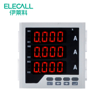 宝工伊莱科(ELECALL) 三相数显电流表 交流电流表 数字智能电表 96*96 ELE-3AA33