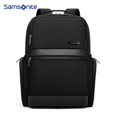 新秀丽双肩包电脑包男 15.6英寸商务旅行背包 Samsonite苹果华为联想笔记本TU5*09001 黑色