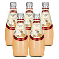 乐可芬(LOCKFUN)泰国原装进口椰果椰汁饮料多口味果汁椰子水饮品 [木瓜味]290ml*5瓶