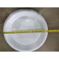 简约百搭陶瓷餐具 白色陶瓷圆平盘30cm
