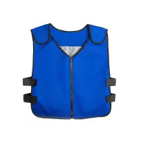 安赛瑞(SAFEWARE)冰袋降温马甲(均码)蓝色 TC布面料+反光条 含20个冰袋 YX