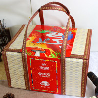 谛品居-天赐福禄有机白蘑有机滑子菇有机香菇有机东北猴头菇礼盒700g