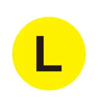 安赛瑞(SAFEWARE)耐磨库位编号地贴(L)Φ20cm 耐磨PC材料 YX