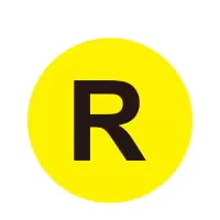 安赛瑞(SAFEWARE)耐磨库位编号地贴(R)Φ20cm 耐磨PC材料 YX